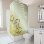 Rideaux De Douche soleil et fleur (En situation)