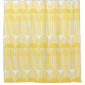Rideaux De Douche Soleil géométrique gras jaune (Devant)