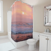 Rideaux De Douche Soleil sur la mer (En situation)