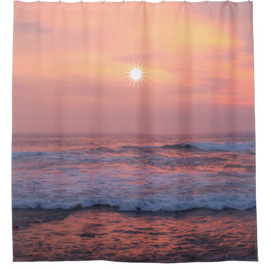 Rideaux De Douche Soleil sur la mer (Devant)