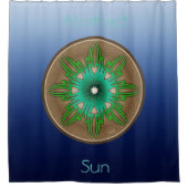 Rideaux De Douche Soleil vert (Devant)