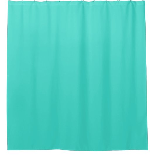 Rideaux De Douche Solide bleu turquoise aquamarine (Devant)
