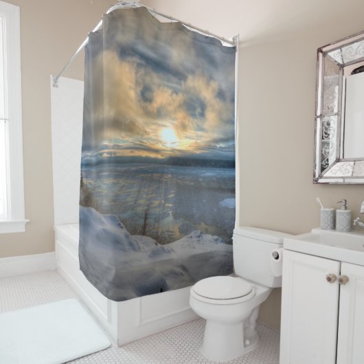 Rideaux De Douche Solstice d'hiver Turnagain Arme (En situation)