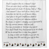 Rideaux De Douche Sonnet # 18 par William Shakespeare (Devant)