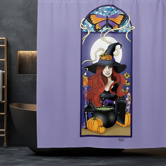 Rideaux De Douche Sorcière Art nouveau