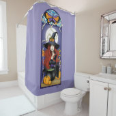 Rideaux De Douche Sorcière Art nouveau (En situation)