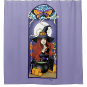 Rideaux De Douche Sorcière Art nouveau (Devant)