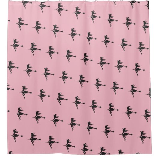 Rideaux De Douche Sorcière Broom Halloween Thunder_Cove (Devant)