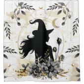 Rideaux De Douche Sorcière contemporaine d'Halloween 3 (Devant)