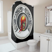 Rideaux De Douche Sorcière verte (En situation)