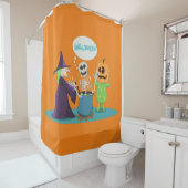 Rideaux De Douche Sorcières Halloween Brew (En situation)