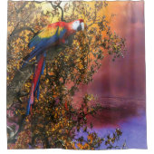 RIDEAUX DE DOUCHE SORTIE DE LA FORÊT DE MACAT PARROT (Devant)