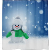 Rideaux De Douche Souhaits de Snowman (Devant)
