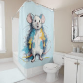 Rideaux De Douche Souris (En situation)