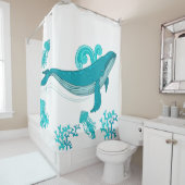 Rideaux De Douche Sous la mer (En situation)
