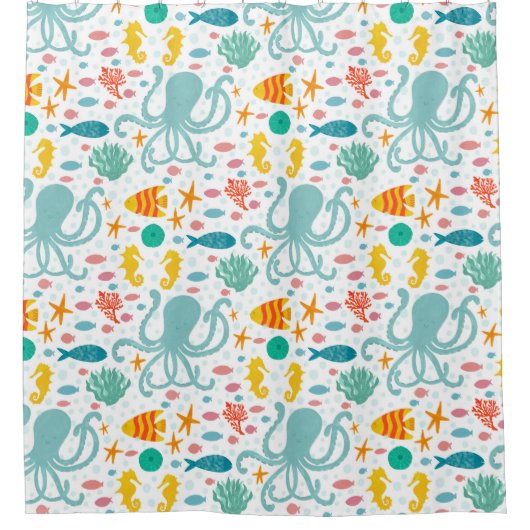 Rideaux De Douche Sous la mer (Devant)