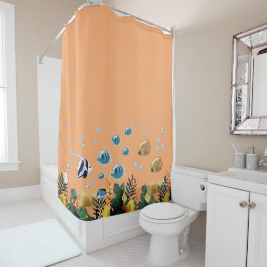 Rideaux De Douche Sous la mer (En situation)