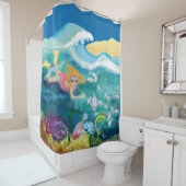 Rideaux De Douche Sous la mer (En situation)