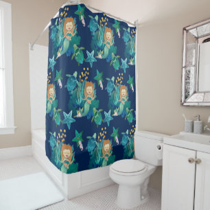 Rideaux De Douche Sous la mer Sirène Imaginaire bleu