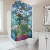 Rideaux De Douche Sous le bain de l'eau (En situation)