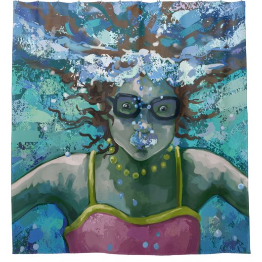 Rideaux De Douche Sous le bain de l'eau (Devant)