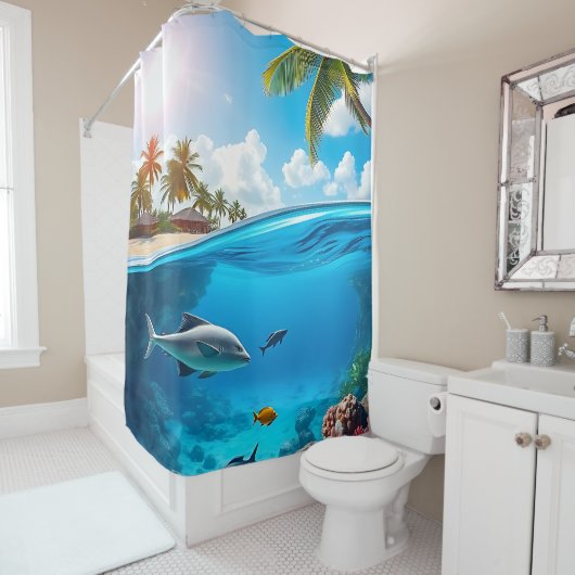 Rideaux De Douche Sous-marin (En situation)