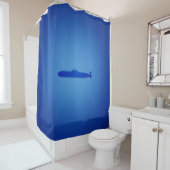Rideaux De Douche Sous-marin bleu (En situation)