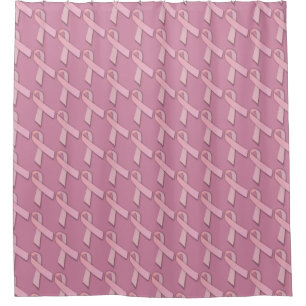 Rideaux De Douche Soutien pour le cancer du sein du ruban rose