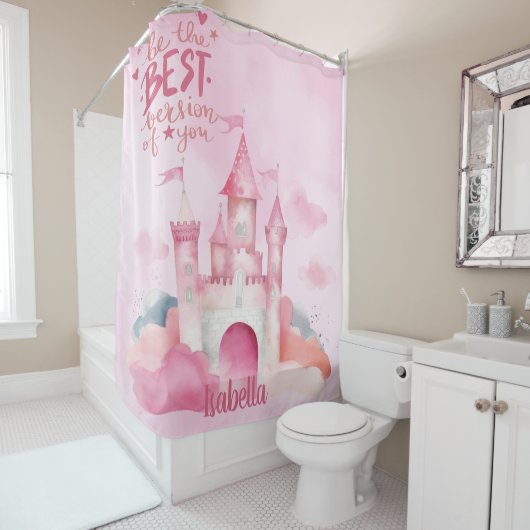 Rideaux De Douche Soyez la meilleure version de vous personnalisable (En situation)