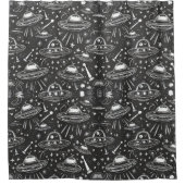 Rideaux De Douche Spaceship Pattern (Devant)