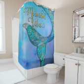 Rideaux De Douche Sparkly Ocean Mermaid (En situation)