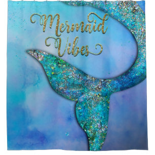 Rideaux De Douche Sparkly Ocean Mermaid