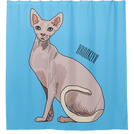 Rideaux De Douche Sphynx cat (Devant)