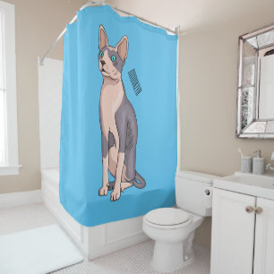 Rideaux De Douche Sphynx cat