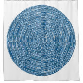 Rideaux De Douche Spirale psychédélique en bleu... (Devant)