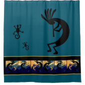Rideaux De Douche Spirit of Kokopelli Desert Paysage Turquoise (Devant)
