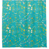 Rideaux De Douche Splash de peinture Abstraite (Devant)