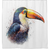 Rideaux De Douche Splendeur tropicale Toucan (Devant)