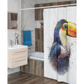 Rideaux De Douche Splendeur tropicale Toucan