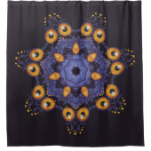 Rideaux De Douche Spooky Cute Mandala Monster Art Halloween Creature (Devant)