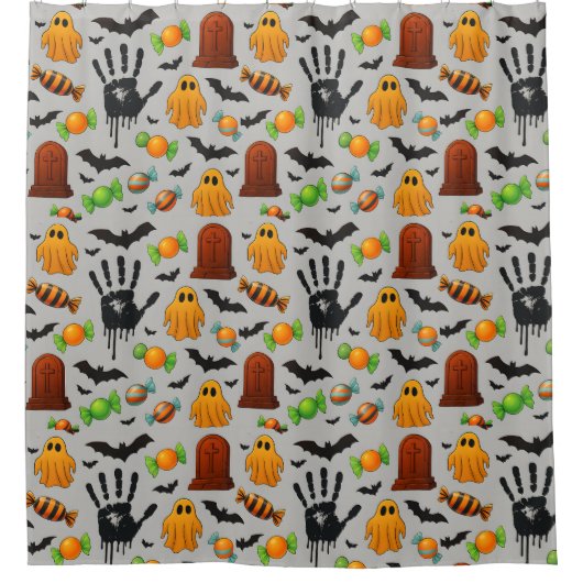 Rideaux De Douche Spooky Sweets & Shadows (Devant)