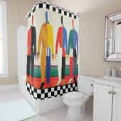 Rideaux De Douche Sportsmans par Kazimir Malevich (En situation)