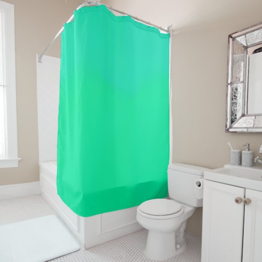 Rideaux De Douche Spring Green Gradient  (En situation)