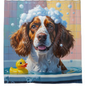 Rideaux De Douche Springer Spaniel Sloppy Sleepy mignonne drôle (Devant)
