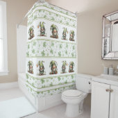 Rideaux De Douche St. Patrick’s Day Gnome Pattern  (En situation)