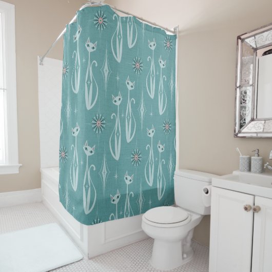 Rideaux De Douche Starburst Diamond Cats (En situation)