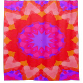 Rideaux De Douche Starburst rose et orange (Devant)