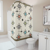 Rideaux De Douche Starbursts Ciel Atomique Multicolore (En situation)