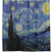 Rideaux De Douche Starry Night Art - Vincent Van Goh Inspiré (Devant)
