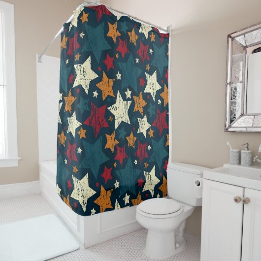 Rideaux De Douche Starry Night Chaos (En situation)